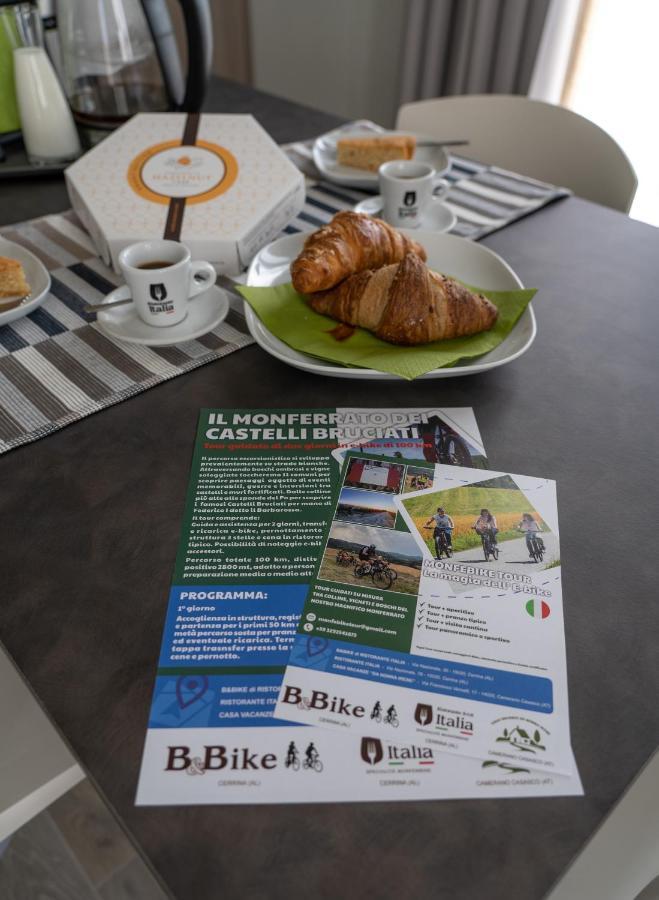 B & Bike Di Ristorante Italia Mombello Monferrato Extérieur photo